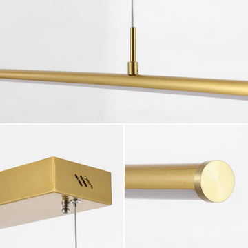 Conley 39.5" Dimmable Adjustable Integrated LED Metal Linear Pendant - JONATHAN Y